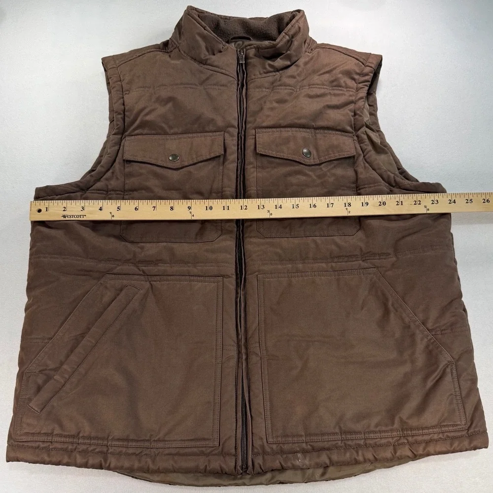 Ariat Grizzly 2.0 Canvas Vest Mens XL Brown Workwear Insulated Concealed Carry - Picture 7 of 14